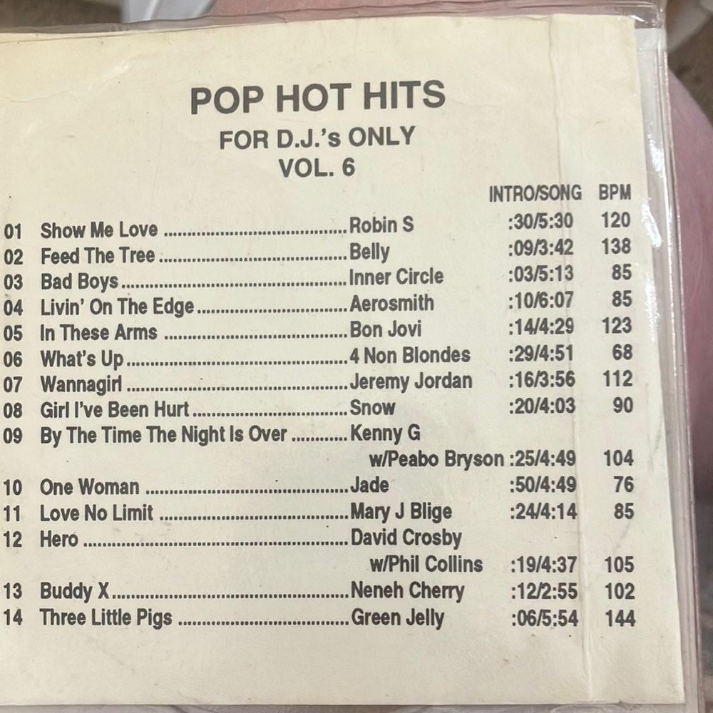 Pop hits volume 6 cd